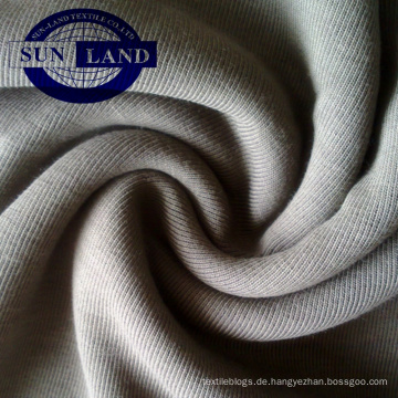 Hauptwert von Baumwolle CVC 1 * 1-Rippe für Bekleidungszubehör